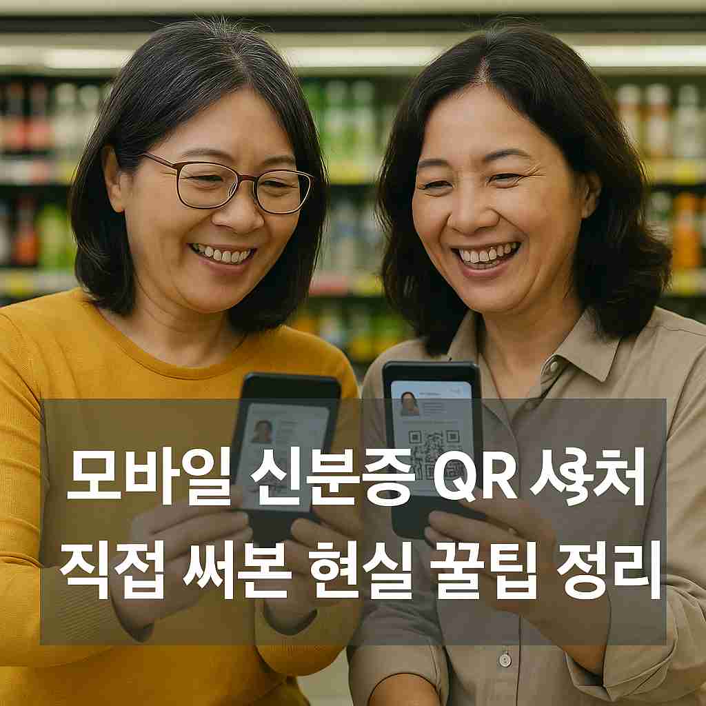 모바일 신분증 QR 사용처 직접 써본 현실 꿀팁 정리