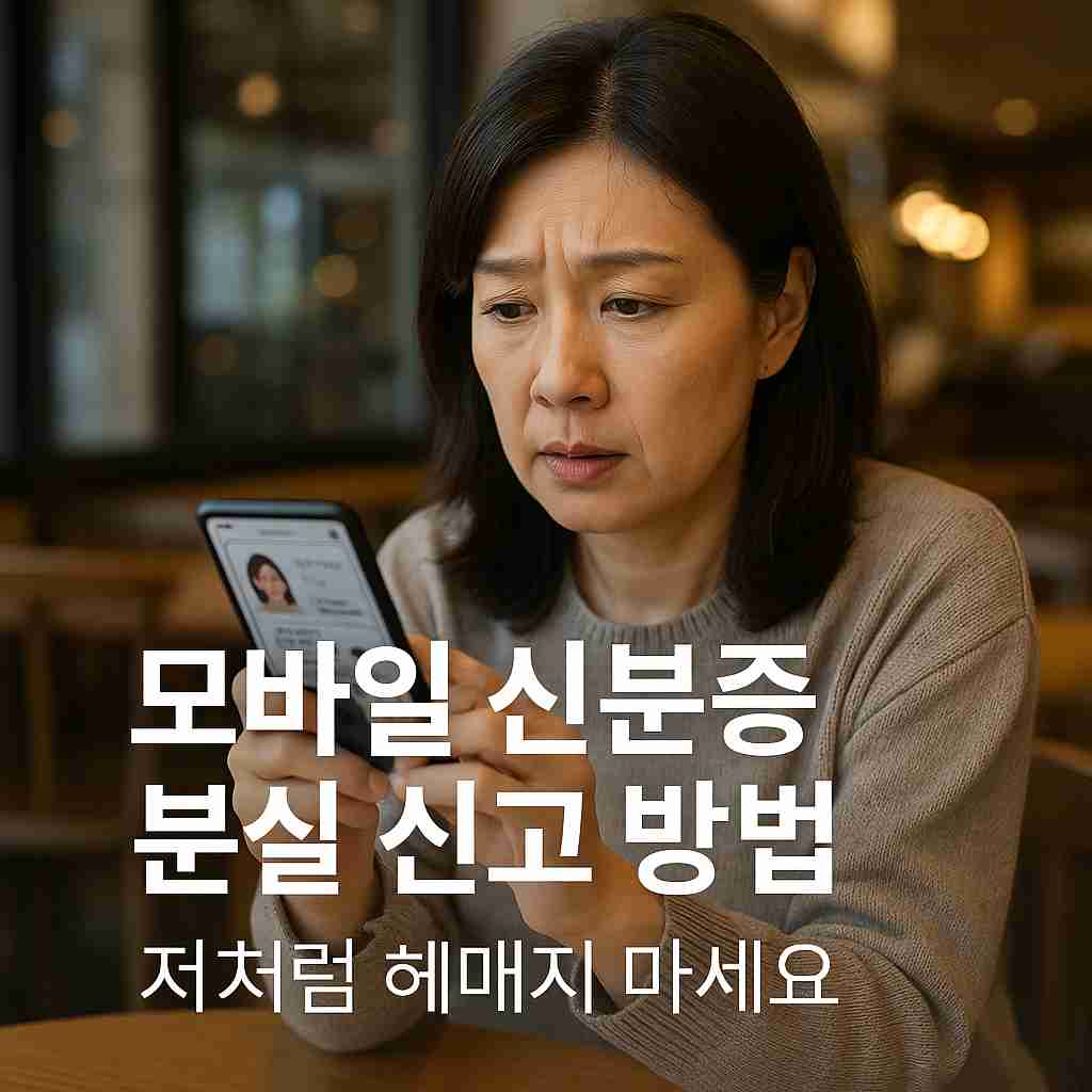 모바일 신분증 분실 신고 방법, 저처럼 헤매지 마세요