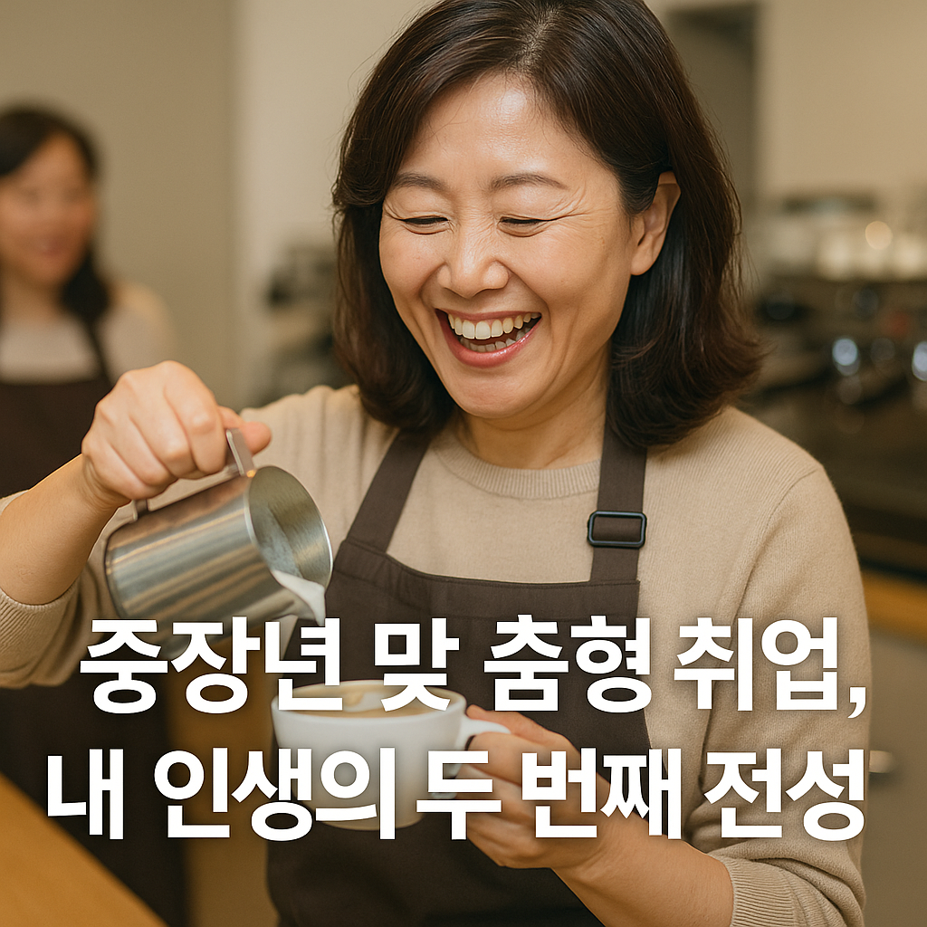 중장년 맞춤형 취업, 내 인생의 두 번째 전성기